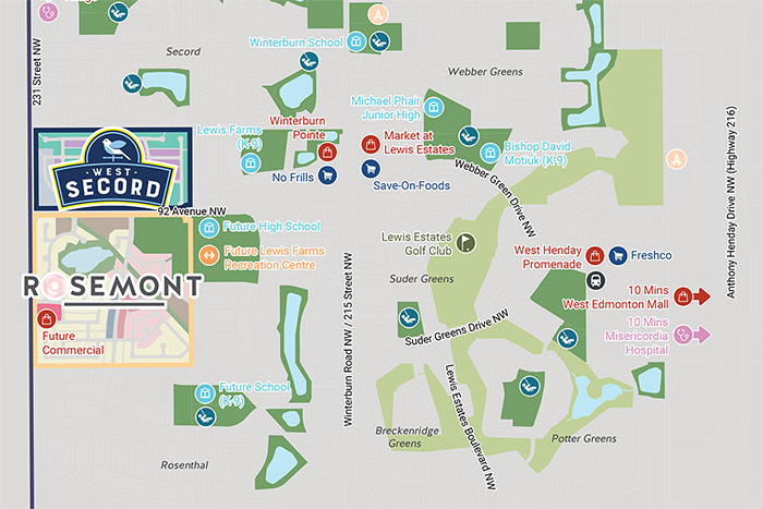 Rosemont Amenity Map